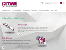 Tablet Screenshot of gimelli.ch